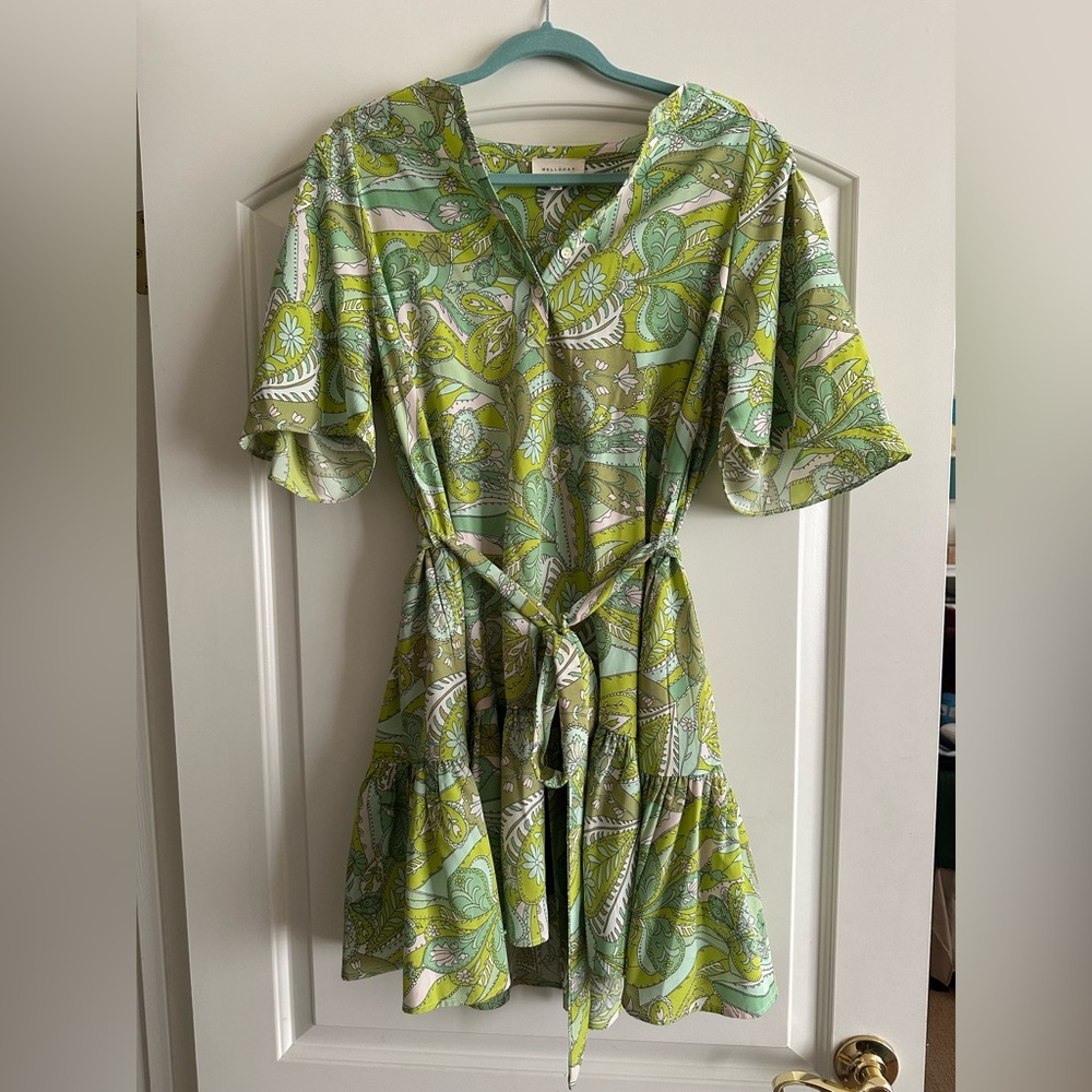 Melloday green summer dress